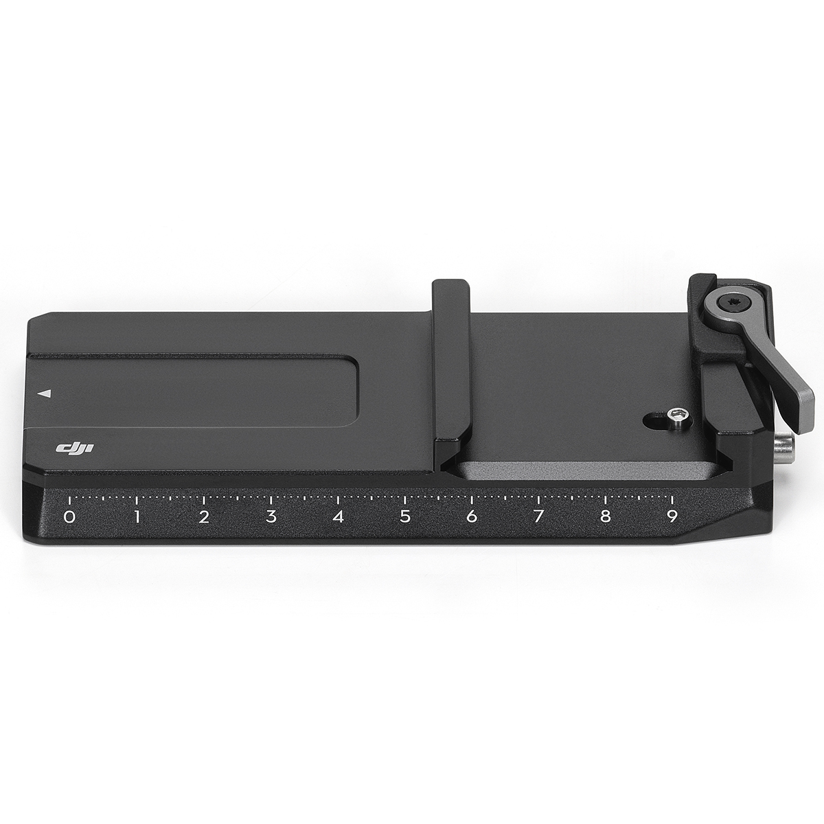 Dolna płytka mocująca do stabilizatora DJI RS 4 z widocznymi oznaczeniami